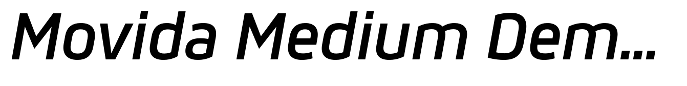 Movida Medium Demi Bold Italic